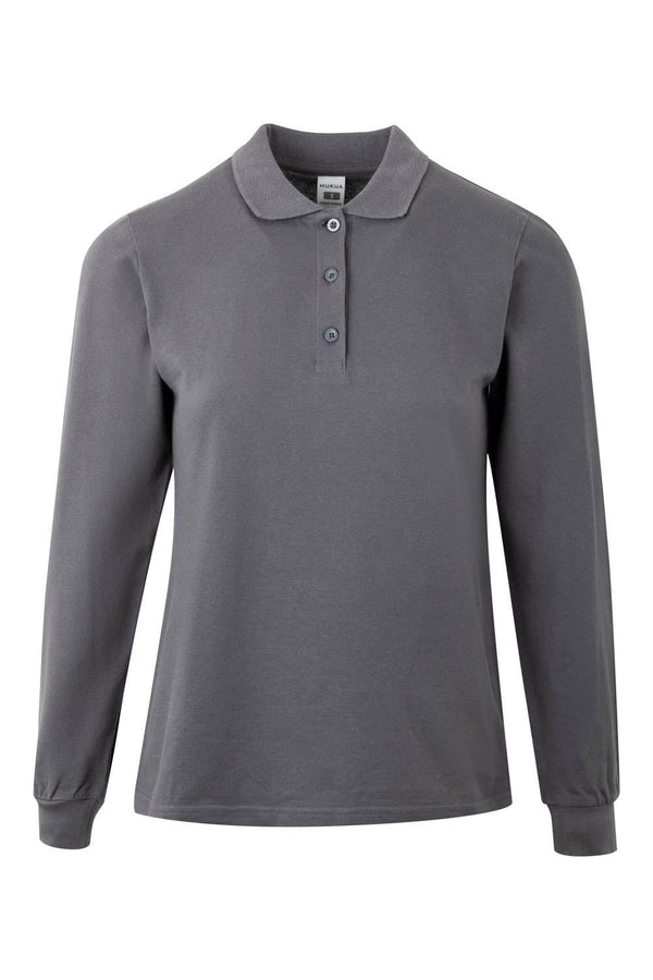 Polo M\Comprida Senhora Almeria-Dark Grey-XS-RAG-Tailors-Fardas-e-Uniformes-Vestuario-Pro