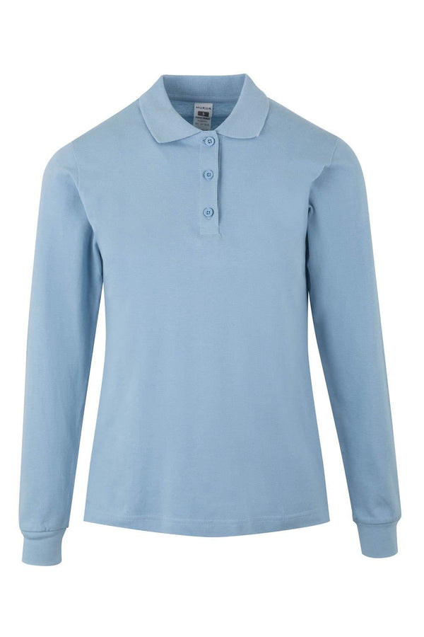 Polo M\Comprida Senhora Almeria-Sky Blue-XS-RAG-Tailors-Fardas-e-Uniformes-Vestuario-Pro