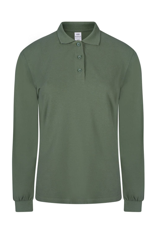 Polo M\Comprida Senhora Almeria-Tea Green-XS-RAG-Tailors-Fardas-e-Uniformes-Vestuario-Pro