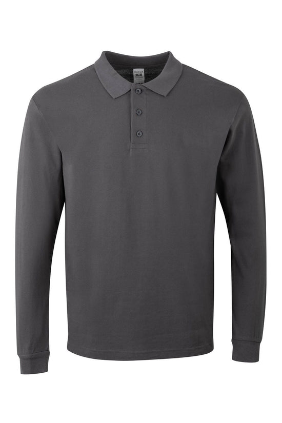 Polo M\Comprida Unisexo Almeria (1 de 2)-Dark Grey-S-RAG-Tailors-Fardas-e-Uniformes-Vestuario-Pro