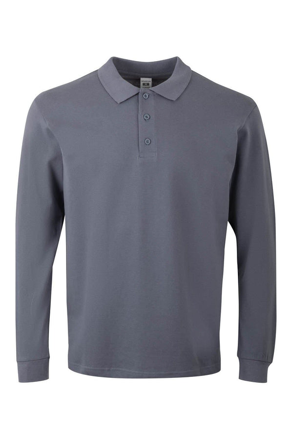 Polo M\Comprida Unisexo Almeria-Blue Fog-S-RAG-Tailors-Fardas-e-Uniformes-Vestuario-Pro