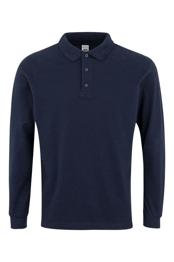 Polo M\Comprida Unisexo Almeria-Marinho-S-RAG-Tailors-Fardas-e-Uniformes-Vestuario-Pro