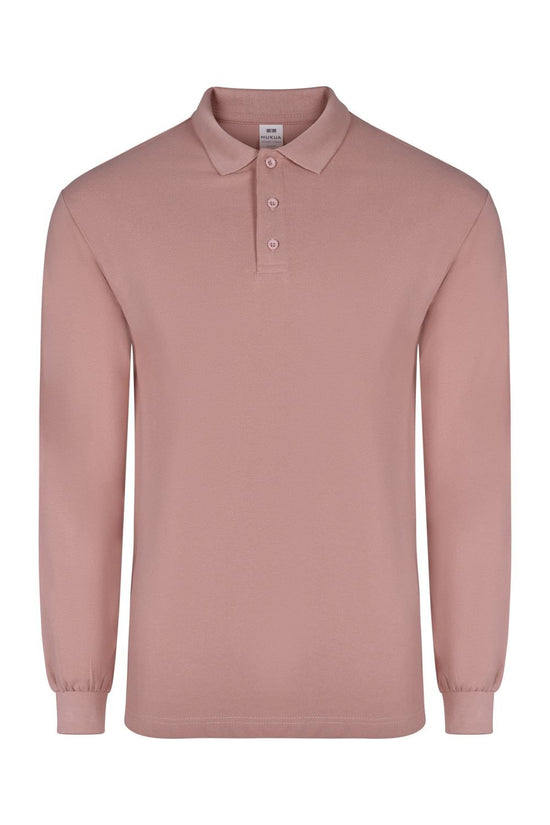 Polo M\Comprida Unisexo Almeria-Pale Rose-S-RAG-Tailors-Fardas-e-Uniformes-Vestuario-Pro