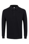 Polo M\Comprida Unisexo Almeria-Preto-S-RAG-Tailors-Fardas-e-Uniformes-Vestuario-Pro