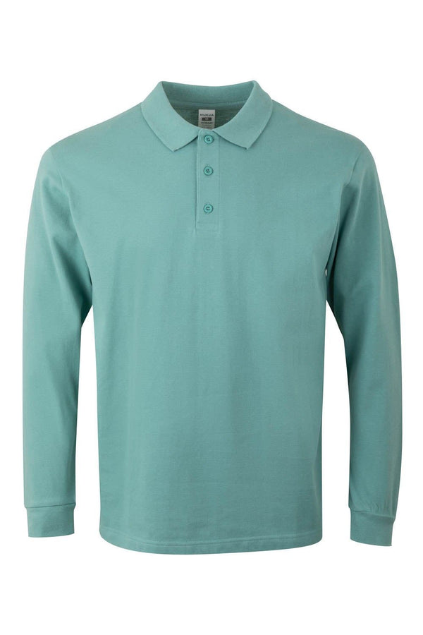 Polo M\Comprida Unisexo Almeria-Sage-S-RAG-Tailors-Fardas-e-Uniformes-Vestuario-Pro