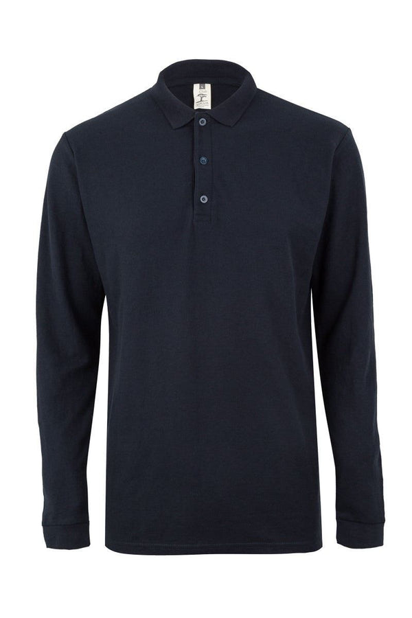 Polo M\Comprida Unisexo Traviola-Azul Marinho-S-RAG-Tailors-Fardas-e-Uniformes-Vestuario-Pro