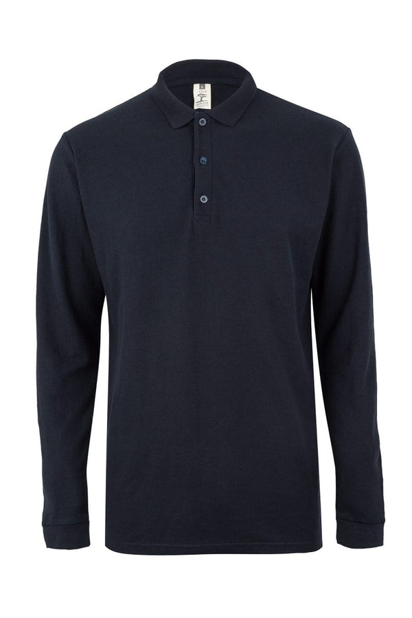 Polo M\Comprida Unisexo Traviola-Marinho-S-RAG-Tailors-Fardas-e-Uniformes-Vestuario-Pro