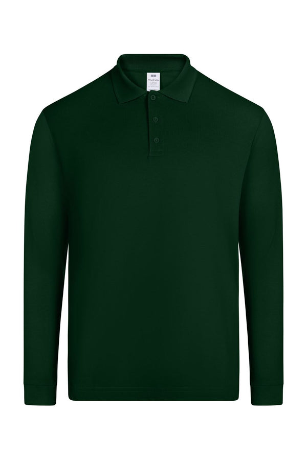 Polo M\Comprida Unisexo Traviola-Verde Garrafa-S-RAG-Tailors-Fardas-e-Uniformes-Vestuario-Pro