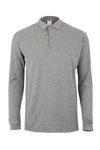 Polo M\Comprida Unisexo Traviola-Heather Grey-S-RAG-Tailors-Fardas-e-Uniformes-Vestuario-Pro