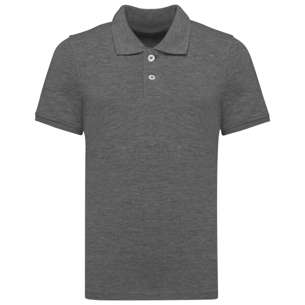 Polo Malha Piqué Bio 180 Criança-Cinzento Mesclado-4/6 Anos-RAG-Tailors-Fardas-e-Uniformes-Vestuario-Pro