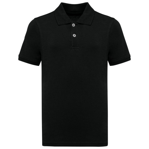 Polo Malha Piqué Bio 180 Criança-Preto-4/6 Anos-RAG-Tailors-Fardas-e-Uniformes-Vestuario-Pro