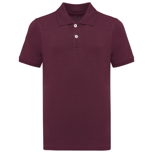 Polo Malha Piqué Bio 180 Criança-Vinho-4/6 Anos-RAG-Tailors-Fardas-e-Uniformes-Vestuario-Pro
