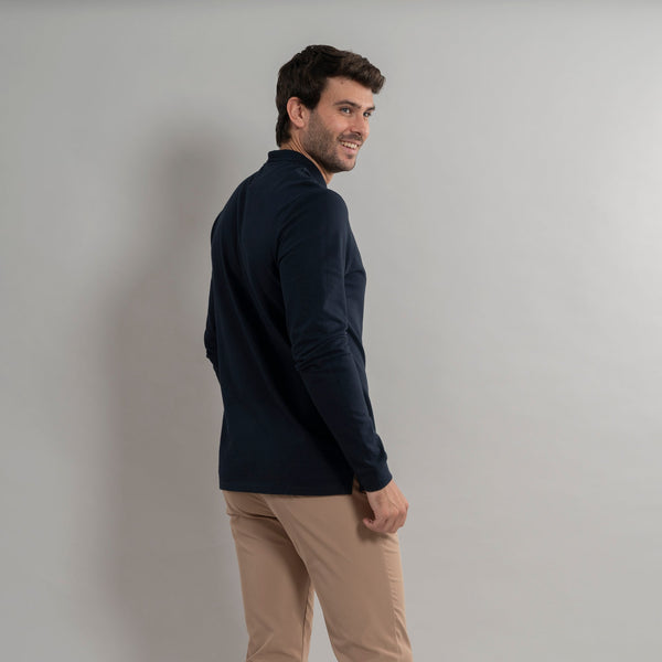 Polo Manga Comprida Homem Oliveira-RAG-Tailors-Fardas-e-Uniformes-Vestuario-Pro