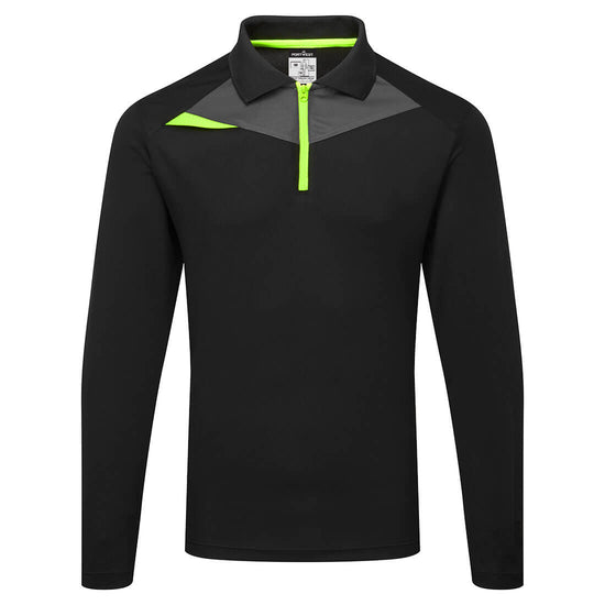 Pólo Manga cumprida DX4 L/S-Preto-S-RAG-Tailors-Fardas-e-Uniformes-Vestuario-Pro