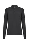 Polo OCS Stretch de Manga Comprida Mulher-Cinza Antracite - 90-XS-RAG-Tailors-Fardas-e-Uniformes-Vestuario-Pro