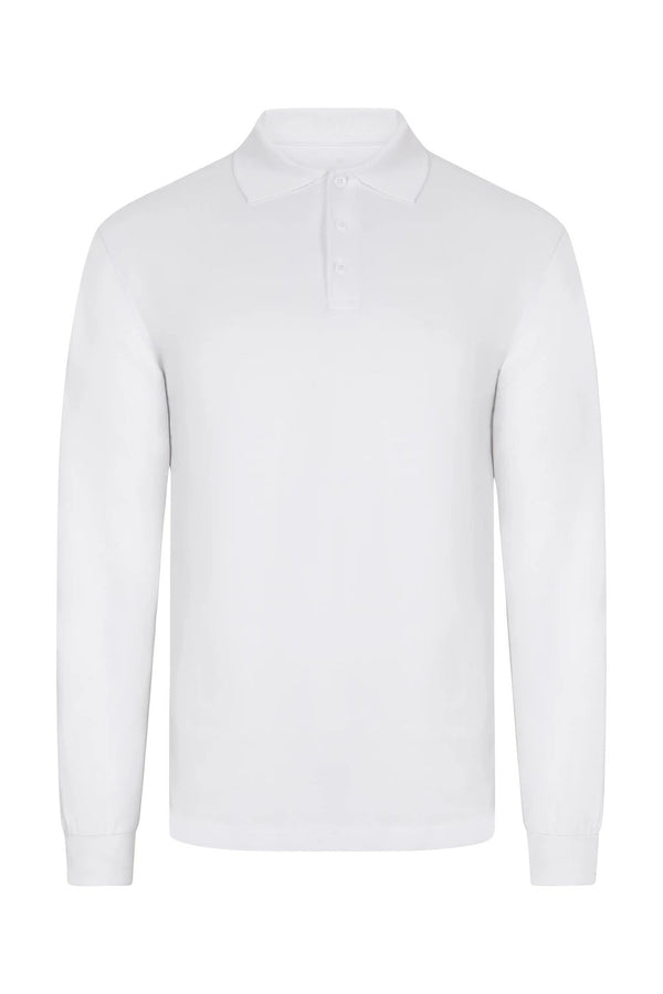 Polo OCS Stretch de Manga Comprida para Homem-Branco - 07-S-RAG-Tailors-Fardas-e-Uniformes-Vestuario-Pro