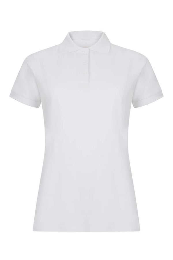 Polo OCS Stretch de Manga Curta Mulher-Branco - 07-XS-RAG-Tailors-Fardas-e-Uniformes-Vestuario-Pro