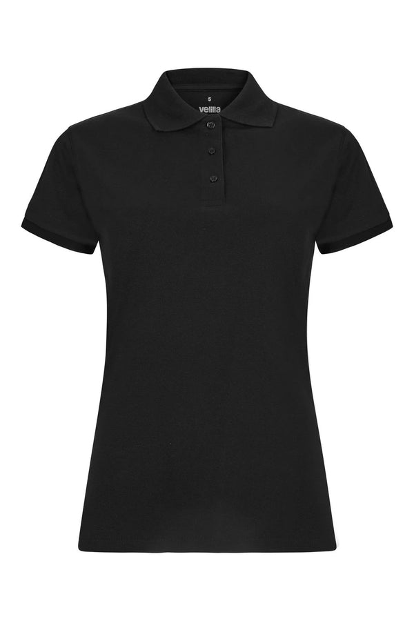 Polo OCS Stretch de Manga Curta Mulher-Preto - 00-XS-RAG-Tailors-Fardas-e-Uniformes-Vestuario-Pro
