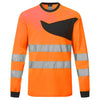 Pólo PW2 Alta Visibilidade Manga Comprida L/S-Laranja/Preto-S-RAG-Tailors-Fardas-e-Uniformes-Vestuario-Pro
