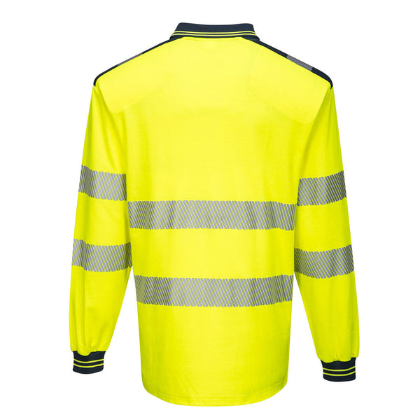 Polo PW3 Alta Visibilidade Manga Comprida-RAG-Tailors-Fardas-e-Uniformes-Vestuario-Pro