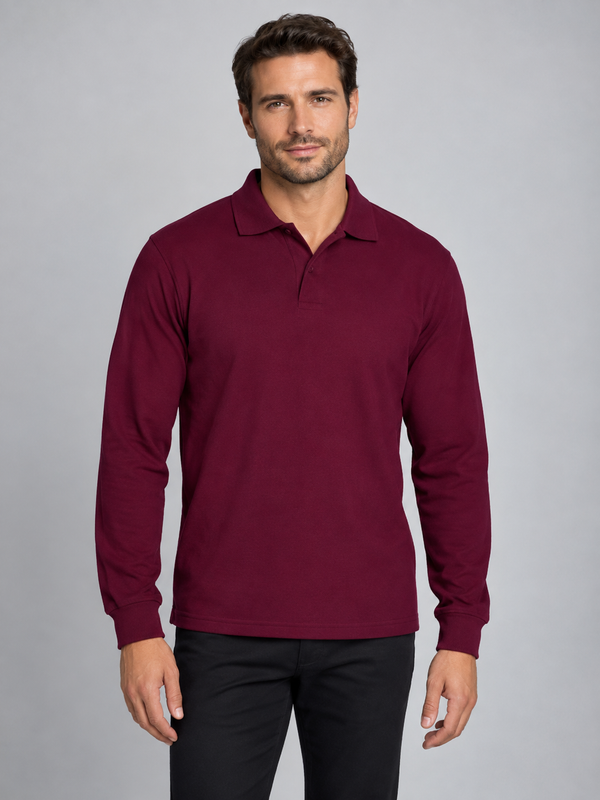 Polo Pedro-Grená-S-RAG-Tailors-Fardas-e-Uniformes-Vestuario-Pro