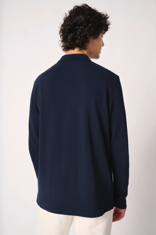 Polo Piqué Manga Comprida Homem-RAG-Tailors-Fardas-e-Uniformes-Vestuario-Pro