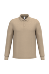 Polo Piqué Manga Comprida de Homem-Areia Ideal-XS-RAG-Tailors-Fardas-e-Uniformes-Vestuario-Pro