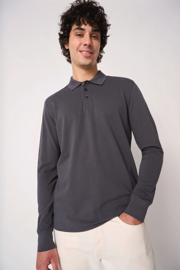 Polo Piqué Manga Comprida de Homem-RAG-Tailors-Fardas-e-Uniformes-Vestuario-Pro