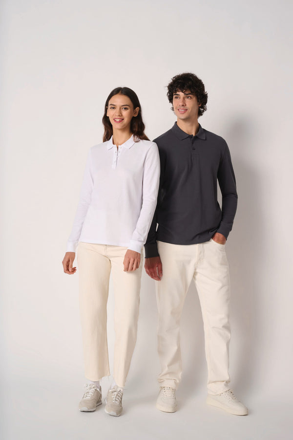 Polo Piqué Manga Comprida de Senhora-RAG-Tailors-Fardas-e-Uniformes-Vestuario-Pro