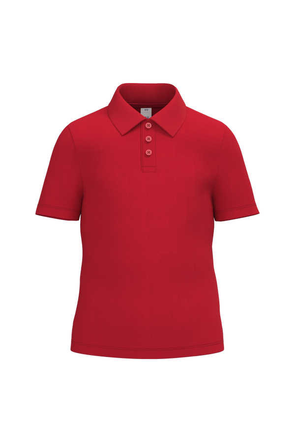 Polo Piqué de Criança-Vermelho Ideal-2/4 Anos-RAG-Tailors-Fardas-e-Uniformes-Vestuario-Pro