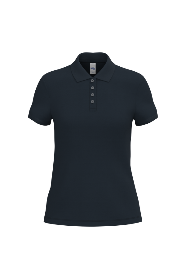Polo Piqué de Senhora Manga Curta-Azul Marinho Ideal-XS-RAG-Tailors-Fardas-e-Uniformes-Vestuario-Pro
