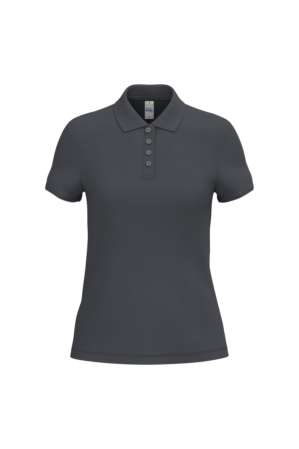 Polo Piqué de Senhora Manga Curta-Cinzento Escuro Ideal-XS-RAG-Tailors-Fardas-e-Uniformes-Vestuario-Pro