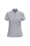Polo Piqué de Senhora Manga Curta-Cinzento Oxford Ideal-XS-RAG-Tailors-Fardas-e-Uniformes-Vestuario-Pro