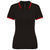 Polo Senhora c\Friso as Riscas-Preto/Vermelho-XS-RAG-Tailors-Fardas-e-Uniformes-Vestuario-Pro