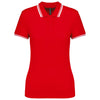 Polo Senhora c\Friso as Riscas-Vermelho/Branco-XS-RAG-Tailors-Fardas-e-Uniformes-Vestuario-Pro