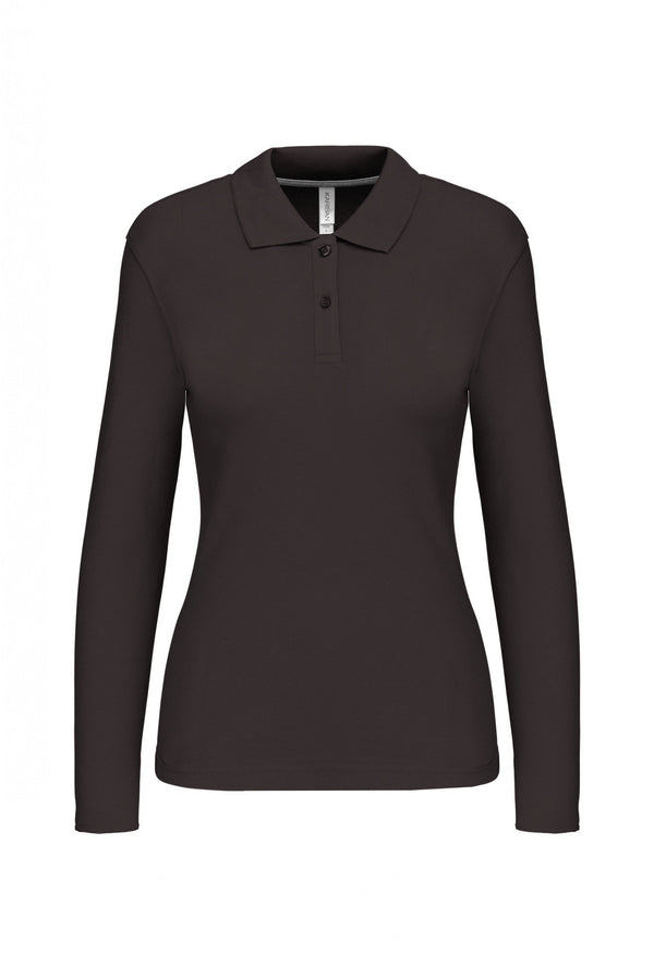 Polo Senhora m\comprida Santa Iria (1 de 2)-Cinza Escuro-S-RAG-Tailors-Fardas-e-Uniformes-Vestuario-Pro