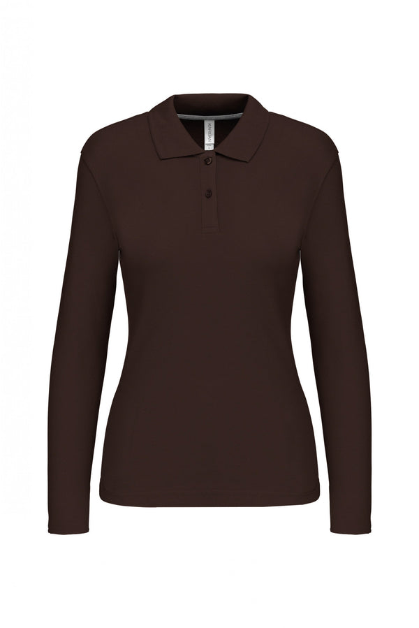 Polo Senhora m\comprida Santa Iria-Chocolate-S-RAG-Tailors-Fardas-e-Uniformes-Vestuario-Pro