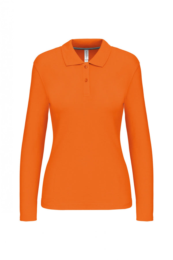 Polo Senhora m\comprida Santa Iria-Laranja-S-RAG-Tailors-Fardas-e-Uniformes-Vestuario-Pro