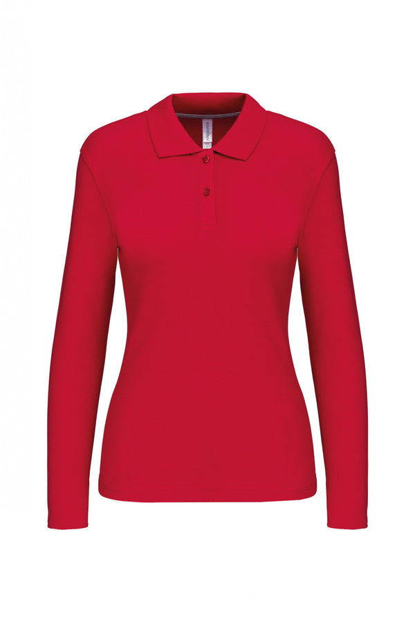 Polo Senhora m\comprida Santa Iria-Vermelho-S-RAG-Tailors-Fardas-e-Uniformes-Vestuario-Pro