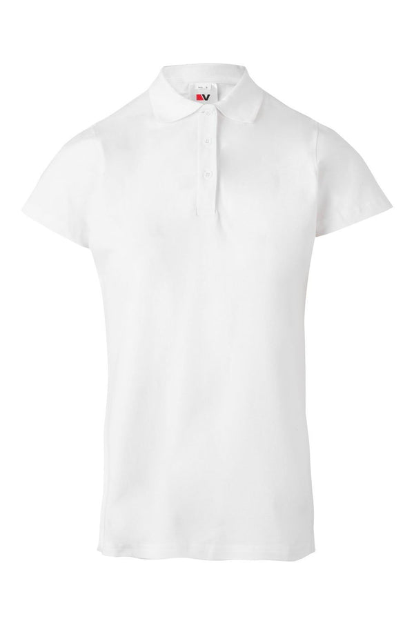 Polo Stretch Manga Curta Mulher-Branco-XS-RAG-Tailors-Fardas-e-Uniformes-Vestuario-Pro