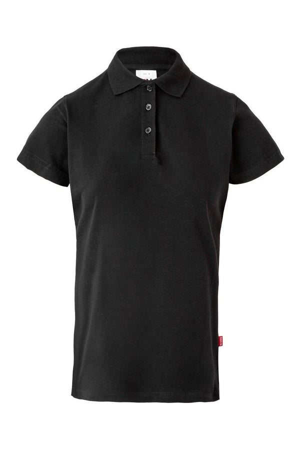 Polo Stretch Manga Curta Mulher-Preto-XS-RAG-Tailors-Fardas-e-Uniformes-Vestuario-Pro