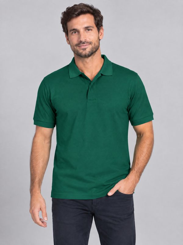 Pólo Unissexo Party (1 de 2) - 100% Algodão 220g-Verde Garrafa-S-RAG-Tailors-Fardas-e-Uniformes-Vestuario-Pro