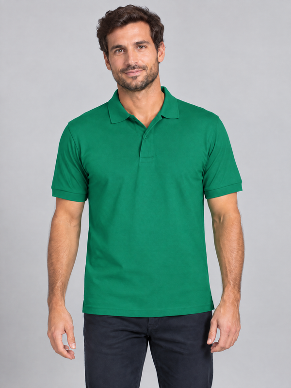 Pólo Unissexo Party (1 de 2) - 100% Algodão 220g-Verde Kelly-S-RAG-Tailors-Fardas-e-Uniformes-Vestuario-Pro