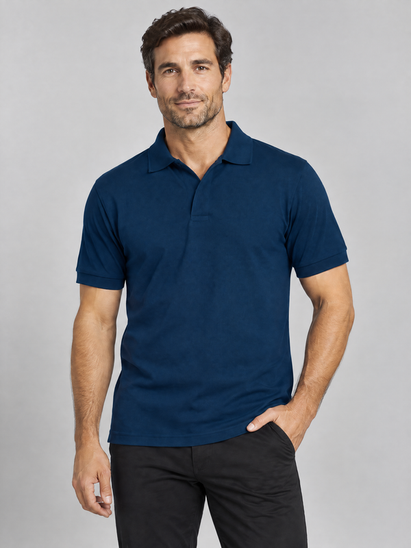 Polo Unissexo Party (2 de 2) - 100% Algodão 220g-Azul Marinho Orion-S-RAG-Tailors-Fardas-e-Uniformes-Vestuario-Pro