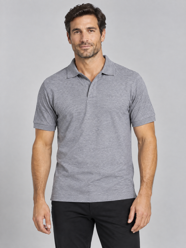 Polo Unissexo Party (2 de 2) - 100% Algodão 220g-Cinza Vigore 2-S-RAG-Tailors-Fardas-e-Uniformes-Vestuario-Pro