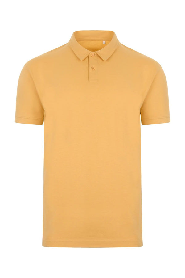 Polo Unissexo de Manga Curta em Algodão Orgânico-Curry - 320-S-RAG-Tailors-Fardas-e-Uniformes-Vestuario-Pro