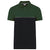 Polo bicolor de manga curta eco-responsável unissexo-Black / Forest Green-XS-RAG-Tailors-Fardas-e-Uniformes-Vestuario-Pro