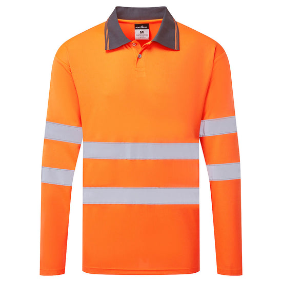 Polo de Alta Visibilidade Essential M/L-Laranja-XS-RAG-Tailors-Fardas-e-Uniformes-Vestuario-Pro