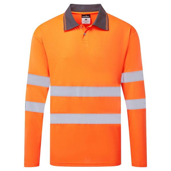 Polo de Alta Visibilidade Essential M/L-Laranja-XS-RAG-Tailors-Fardas-e-Uniformes-Vestuario-Pro