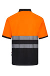 Polo de Alta Visibilidade em Poliéster Reciclado Bicolor de Manga Curta com Faixas Refletoras Segmentadas-RAG-Tailors-Fardas-e-Uniformes-Vestuario-Pro
